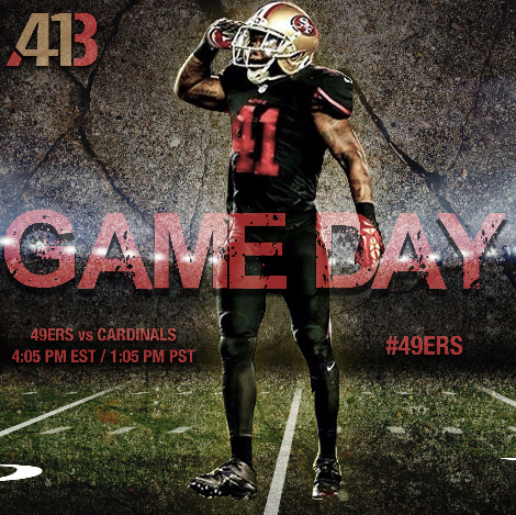 ABethea41's tweet photo. Best day of the week .. #GameDay @49ers #AB41 #NinerFaithful http://t.co/11pgDKcD1M