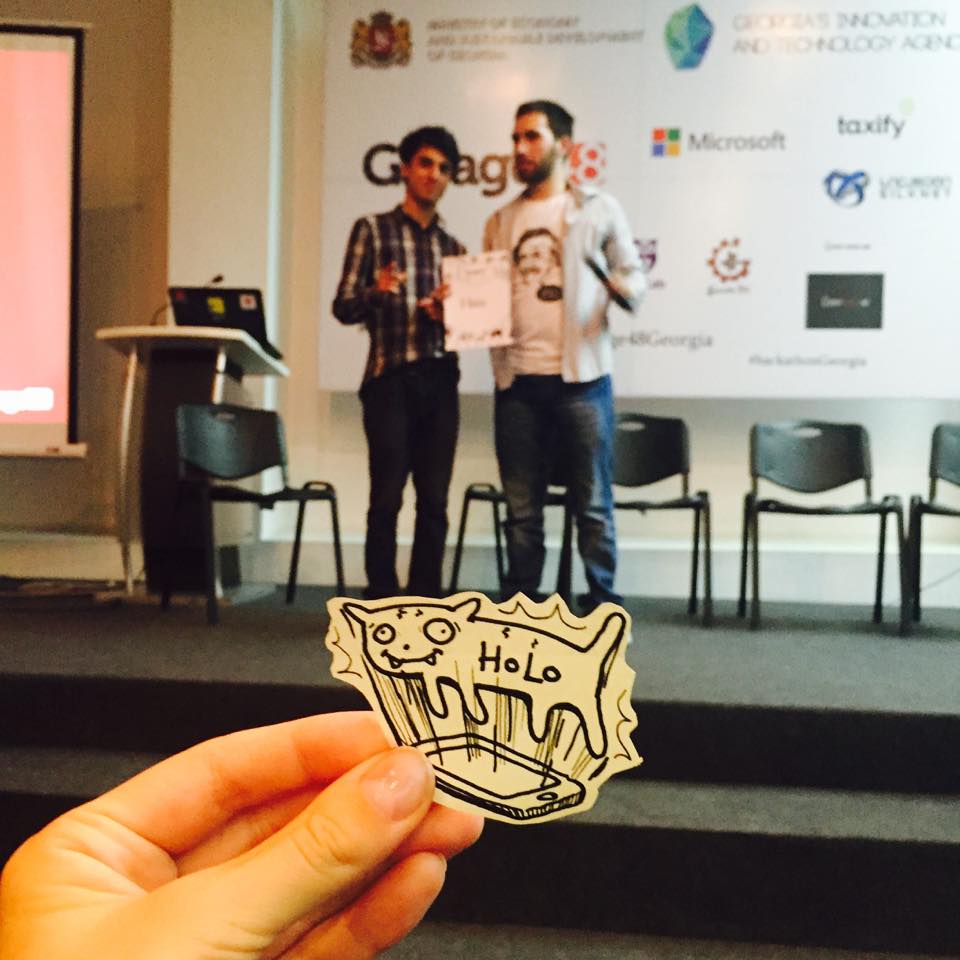 garage48's tweet photo. 9. Holo - a protoype for 3D holograms for video calls. #physics rock! http://t.co/N9H2Ntn84y