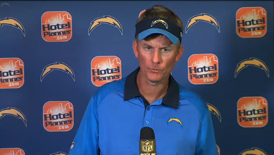 chargers's tweet photo. "As a football team, we've got to eliminate the turnovers." http://t.co/sSwE9l69L0