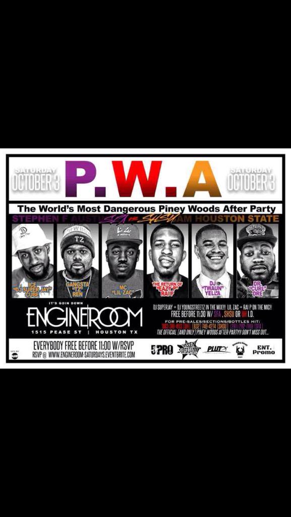 KapGains_'s tweet photo. #PWA #3peat next Saturday October 3rd!!! #SFAvsSam after party http://t.co/TxRyk5xcdz