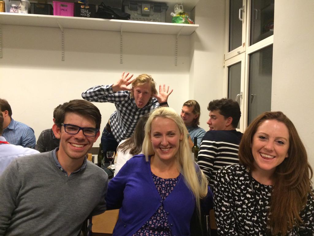 RachelToriana's tweet photo. 🇩🇰 Photo bombed again! @The_PCP enjoying a Danish meal with our generous hosts @SATSAarhus Tak guys!! #SATSkk 🇩🇰 http://t.co/R7tJnIQKge