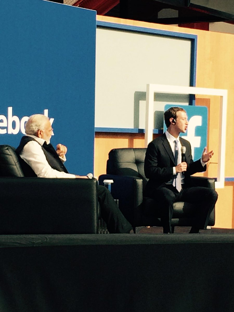 Mark Z tells story in response to Jobs suggestion, he went to India and didn't sell Fbk to increase the community.