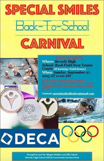 RileysChallenge's tweet photo. Come show your support for DECA and  Special Smiles 
Back-To-School Carnival!! http://t.co/8wbSpk2vCM