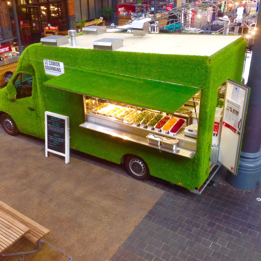 Food truck with a difference <a href="/oldspitalfields/">Old Spitalfields</a> #goodfood #healthyfood #londonfoodtrucks #streetfood #London