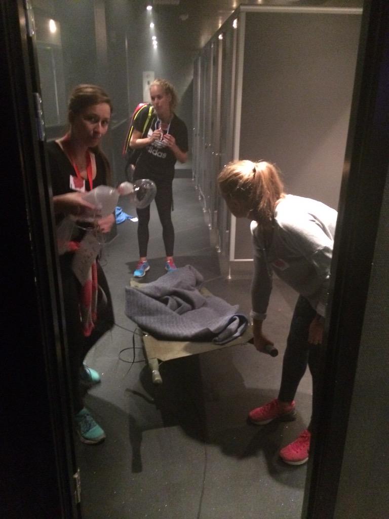 RachelToriana's tweet photo. Multiple casualties finally discovered in the bathrooms. Extrication tricky @SATSAarhus @The_PCP #SATSkk #MedTweets http://t.co/j8taevxF0M