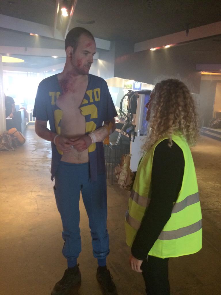 RachelToriana's tweet photo. A 'patient' gets briefed for his next starring role! @SATSAarhus @The_PCP #SATSkk #MedTweets http://t.co/2t8smZpzvj