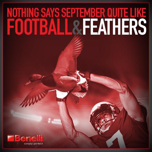 Benelli_USA's tweet photo. Hunting and football - that's what we love most about September! http://t.co/7oxwyubppe