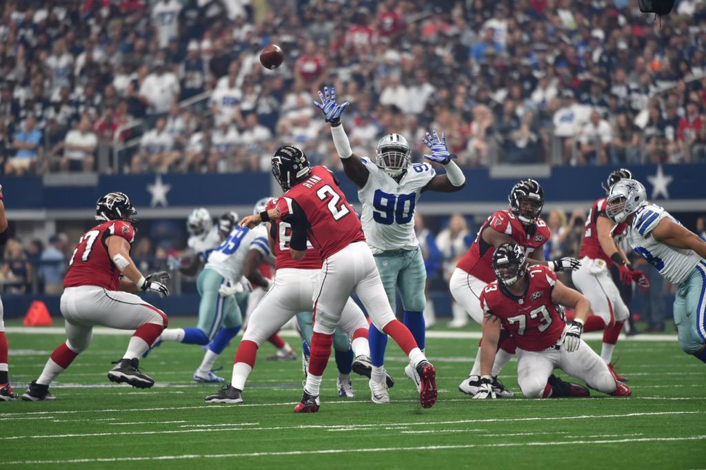 dallascowboys's tweet photo. Tank with the pass rush #ATLvsDAL http://t.co/Fkc8kltRP7