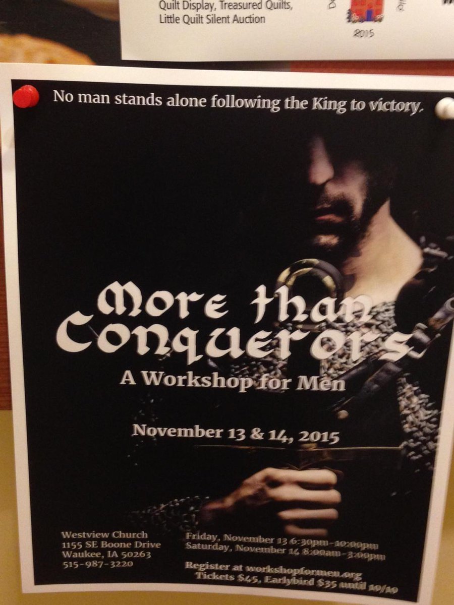 Drakedog1218's tweet image. workshopformen.org #nov13-15 #westviewwaukee