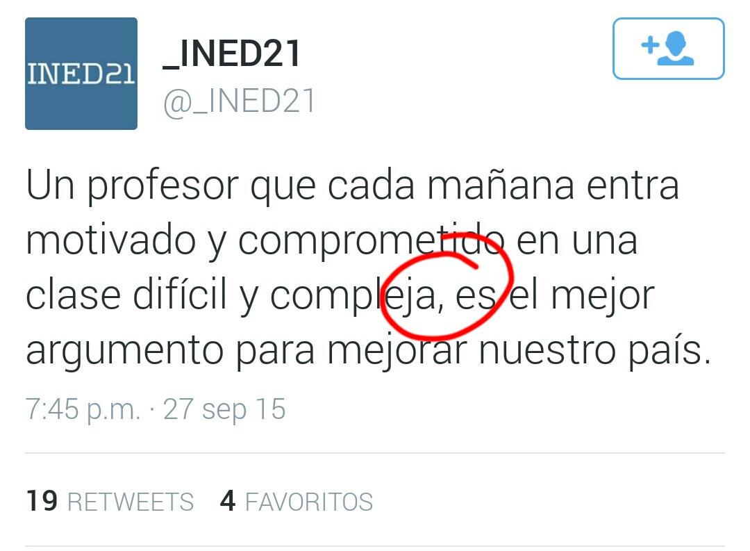 PatiOrtografico's tweet image. La educación y el aprendizaje. Ajá. ¿De ortografía también, @_INED21?
#ComaAsesina