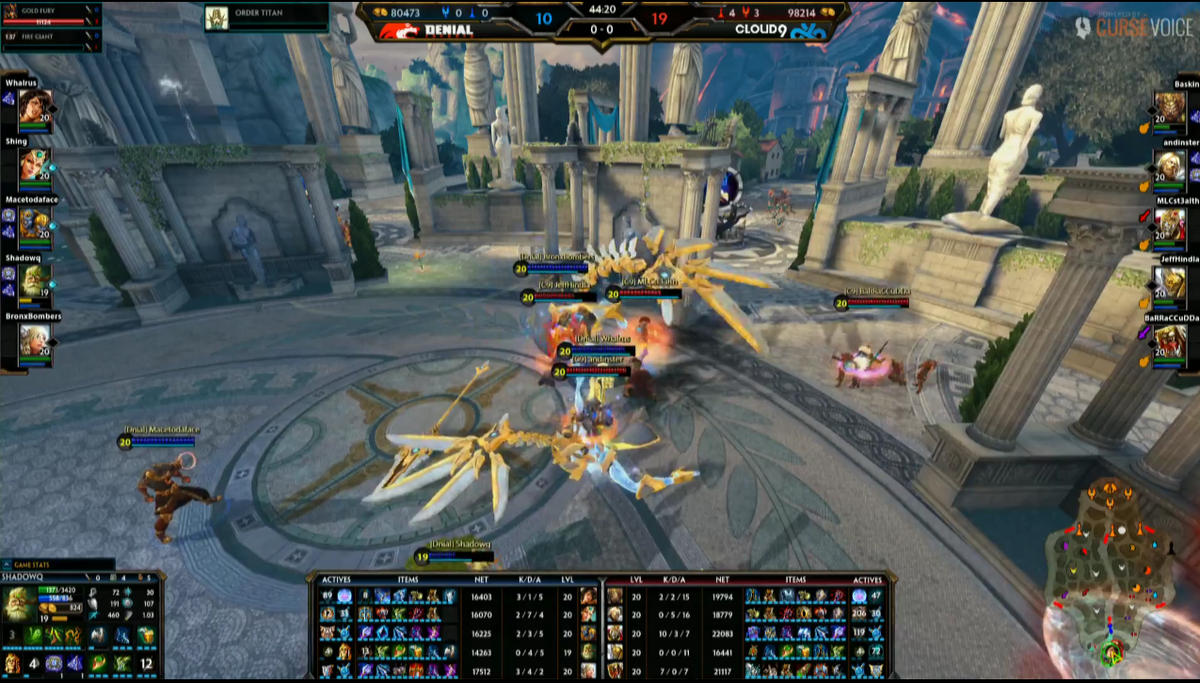 ESPDSmite's tweet photo. .@Cloud9gg takes game 1 against @DenialEsports #SPL http://t.co/sUkeCKmhPS