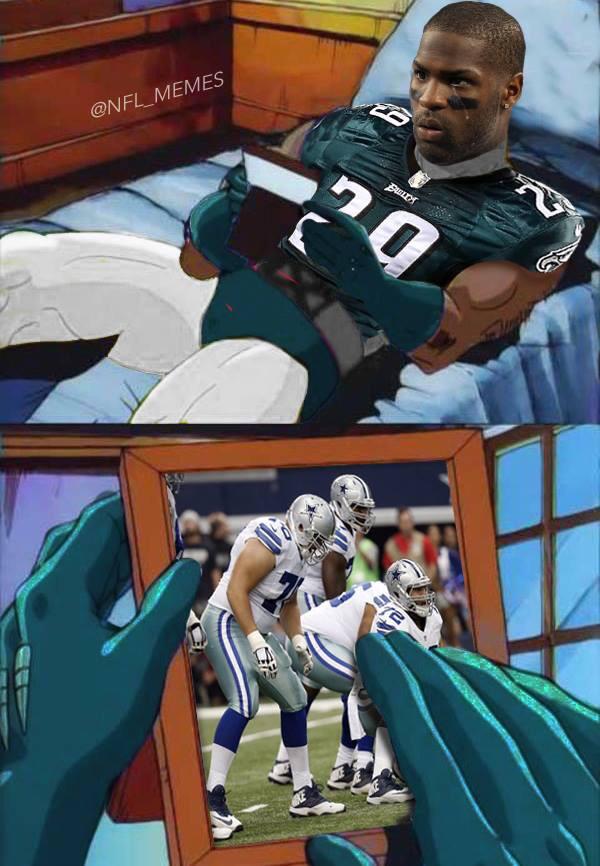 wowcvazquez's tweet photo. Our O-Line &amp; Two-Headed Rush Dogs are making Murray cry #dallascowboys #CowboyNation @SportsPlusShow http://t.co/LxmbiSNz14
