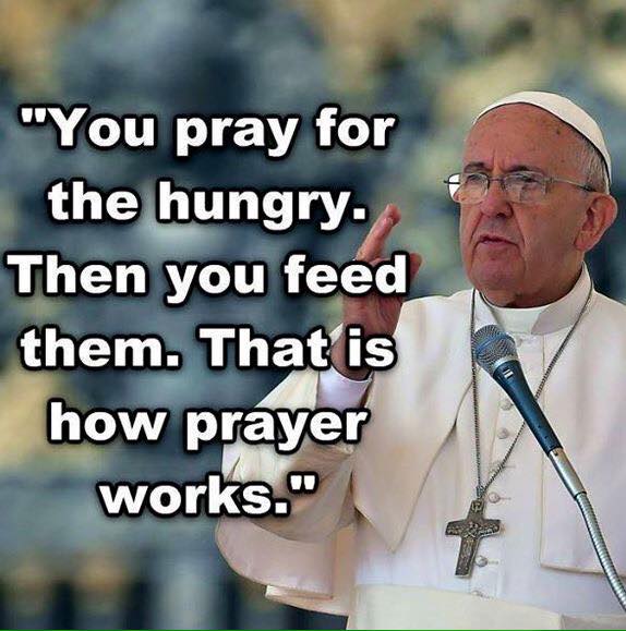 food4thehungry's tweet photo. Amen Pope! #PopeintheUS http://t.co/wwmx2WB05x