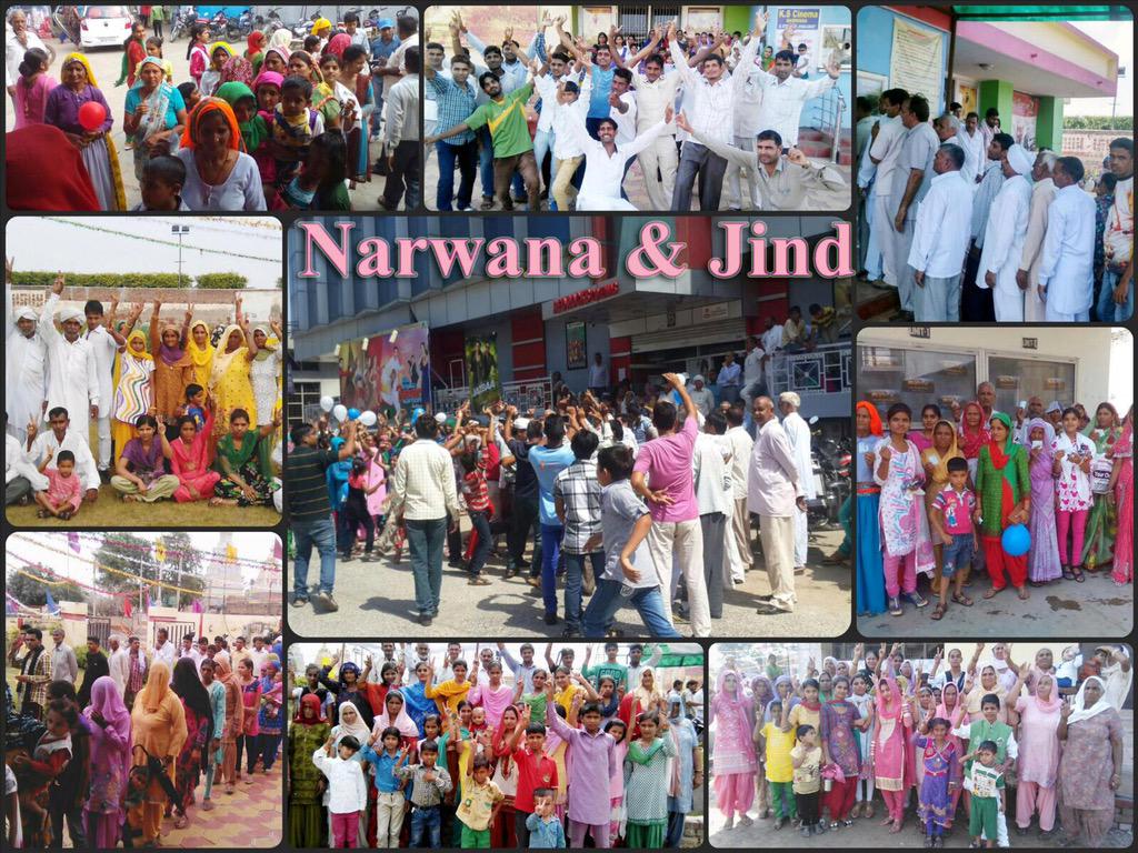 #HaryanaRocksWithMSG2  Narwana & Jind Fans  commemorating & rejoicing as MSG2 with exceptional zest and gusto