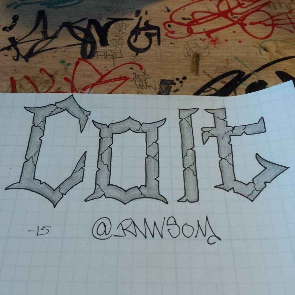 Druthersco's tweet image. By _rnwsom Keep pushing my mind to come up with different styles off the top no reference. #script #scripthead #scr…