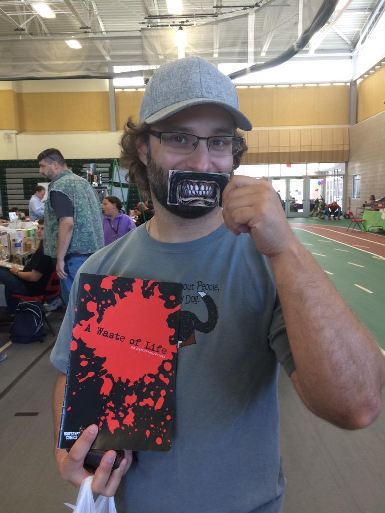 IggycryptComics's tweet image. Another addition to our #WallofStaches at @UticonComicShow #Utica, NY! #uticon #venom #spiderman