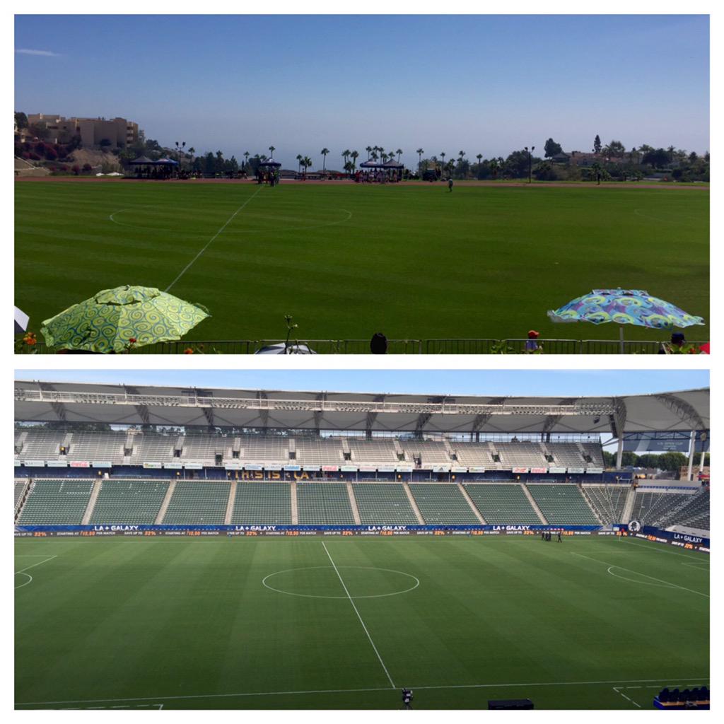 From one soccer field to another today #PepperdineSoccer #MLSonFOX