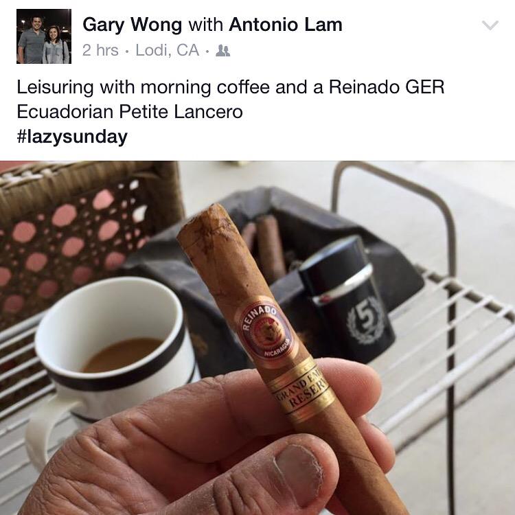 Repost from brother Gary! #reinadocigars