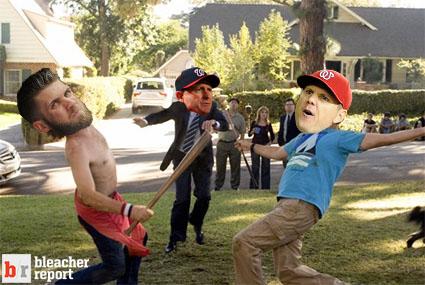 BleacherReport's tweet photo. Papelbon or Bryce, who ya got?! http://t.co/hycbFD8Tc3
