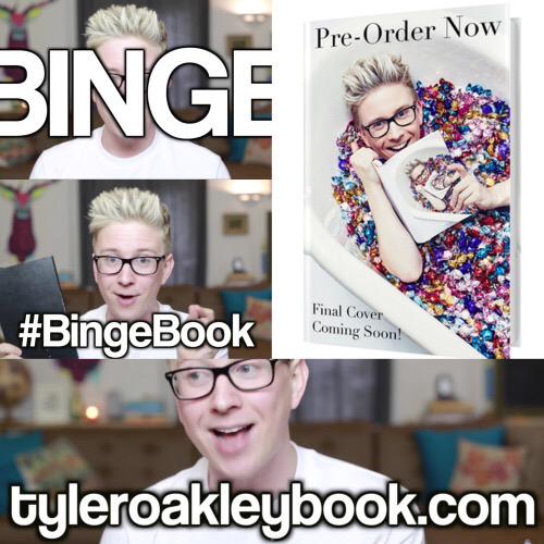 sivanskater's tweet photo. I'm BINGE watching Tyler's video spelling of which #preorderbinge today @tyleroakley #TylerOakleyToHalfABillion http://t.co/tm1LqtZL2E