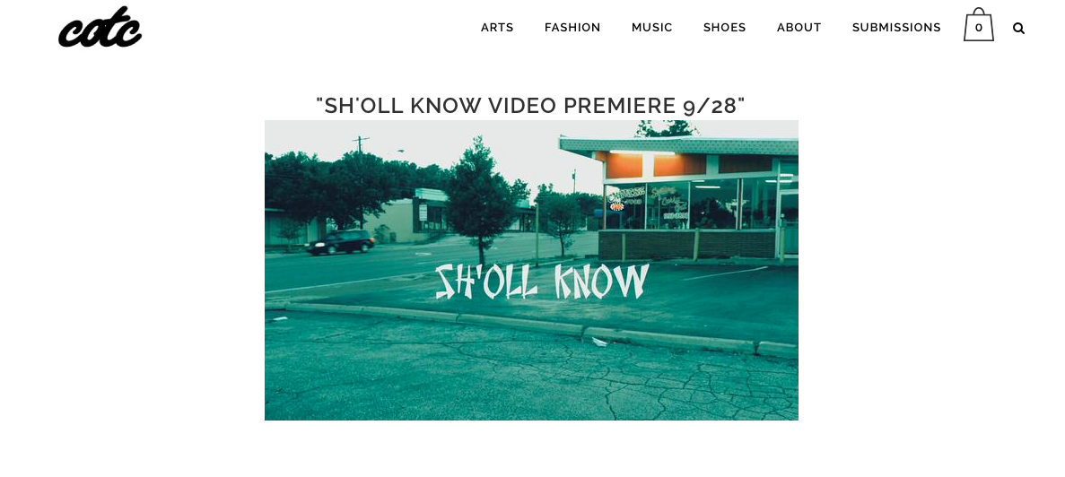 cotcmag's tweet photo. #SHOLLKNOW video premieres on http://t.co/4H0brgqxOm tomorrow! http://t.co/wuVvmHbmZ4