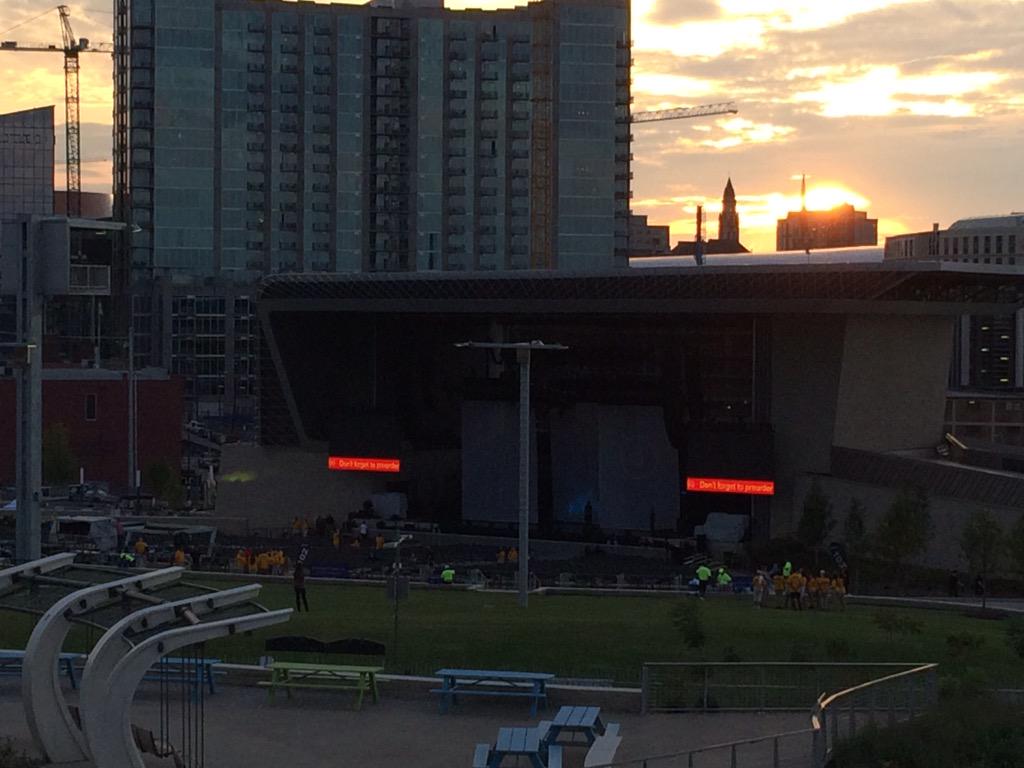GallowayNathan's tweet photo. Judging by Janet Jackson sound check at the ampitheatre...I'm going to be getting a free concert tonight http://t.co/3gnyuQ5LWG