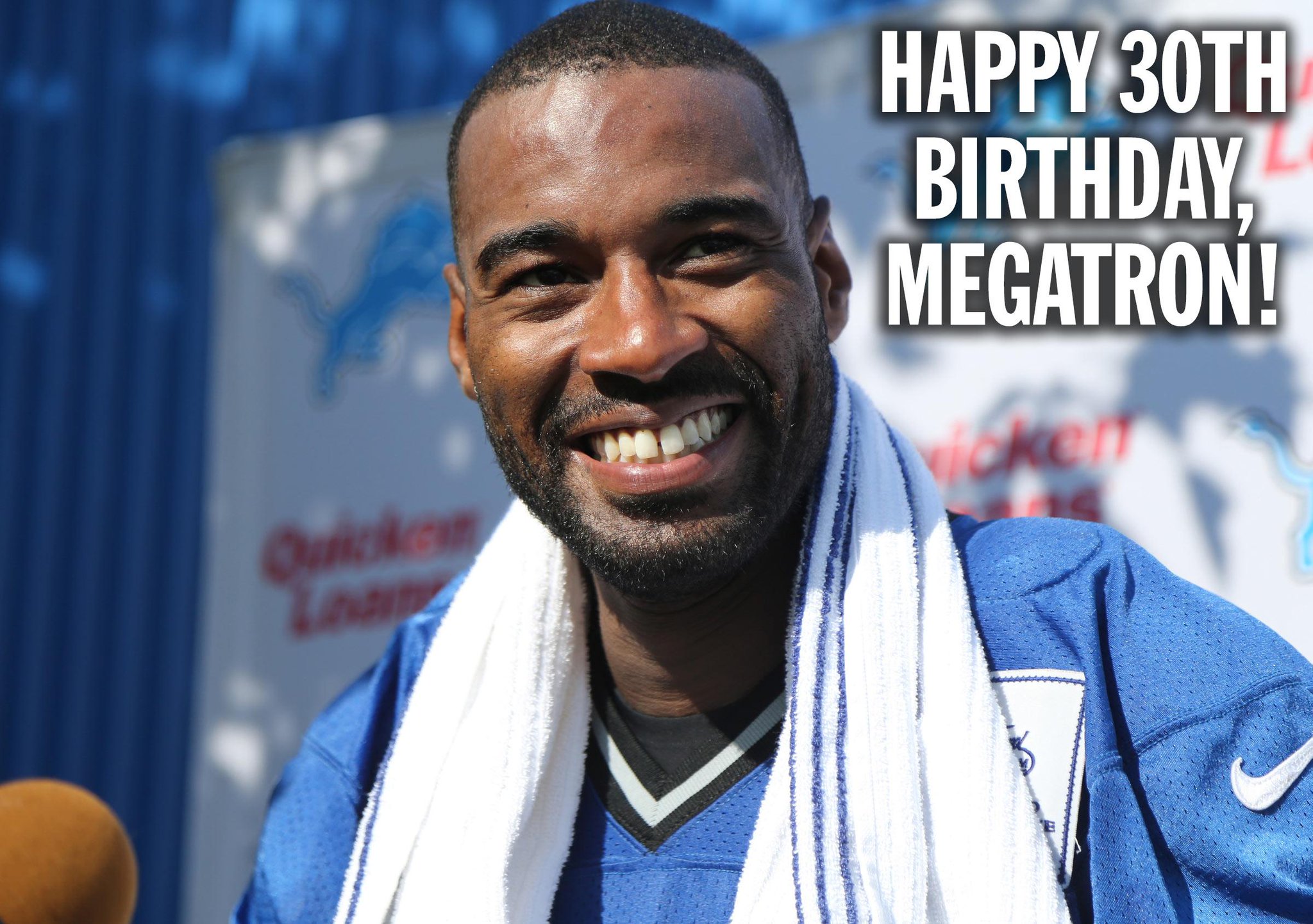 Happy 30th birthday, Calvin Johnson!  