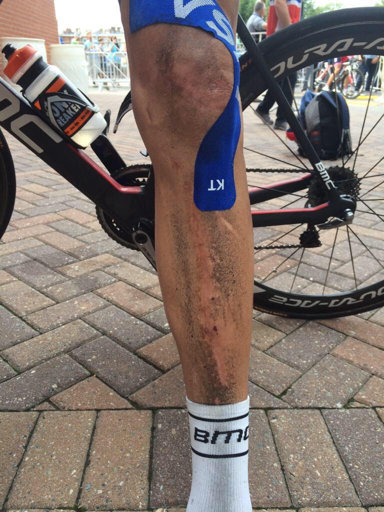 taylorphinney's tweet image. My battered left leg was reeeaaaal tired there by the end. Proud of this little guy. #Richmond2015