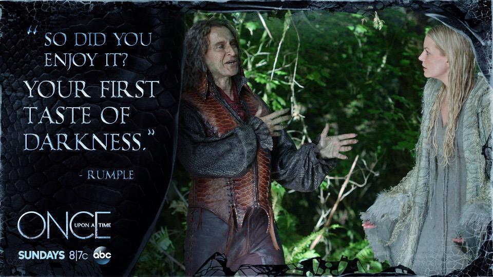 OnceABC's tweet photo. A taste Rumple knows very well. #OnceUponATime #DarkSwan http://t.co/Ay2JPvkGyo
