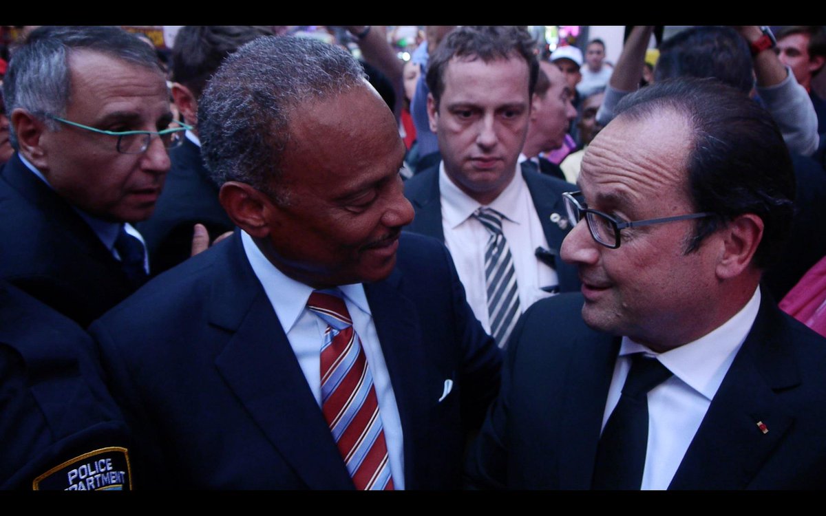 French President <a href="/fhollande/">François Hollande</a> meets Wiener Kernisan, our VP Sales &amp; Marketing, in New York at #bestoffrance2015