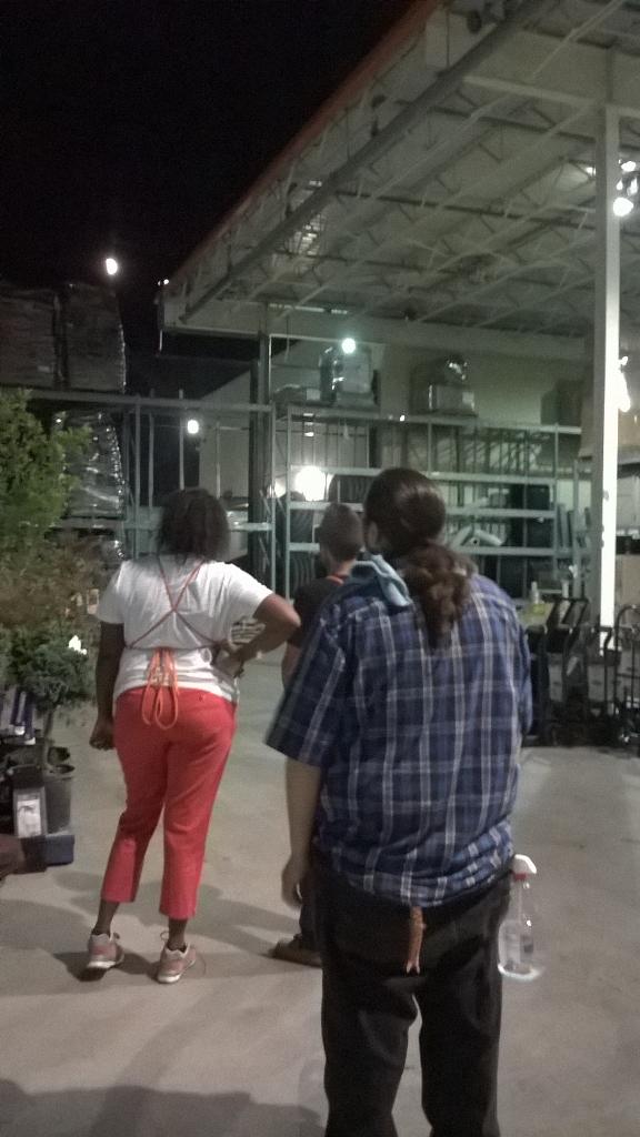 Associates watching the Blood Moon 🌑 Eclipse. Won't happen again until 2033.