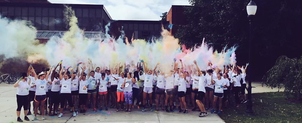 Jlsperanzella's tweet photo. #ColorRun #SUColor #SalisburyFestivalOfColor http://t.co/AAokEe9gaD