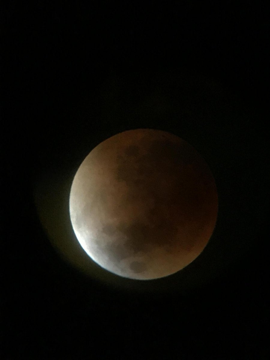 Took this photo thru my telescope of the #Supermoon