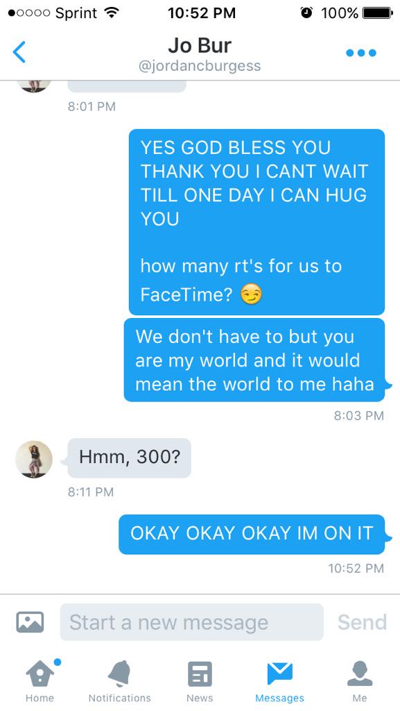 echoesofniall's tweet photo. GUYS PLEASE RT THIS!!!!!!!!

Jo means the world to me &amp; it would be surreal to get to talk to her 💘

@jordancburgess http://t.co/gEt64FLs7s