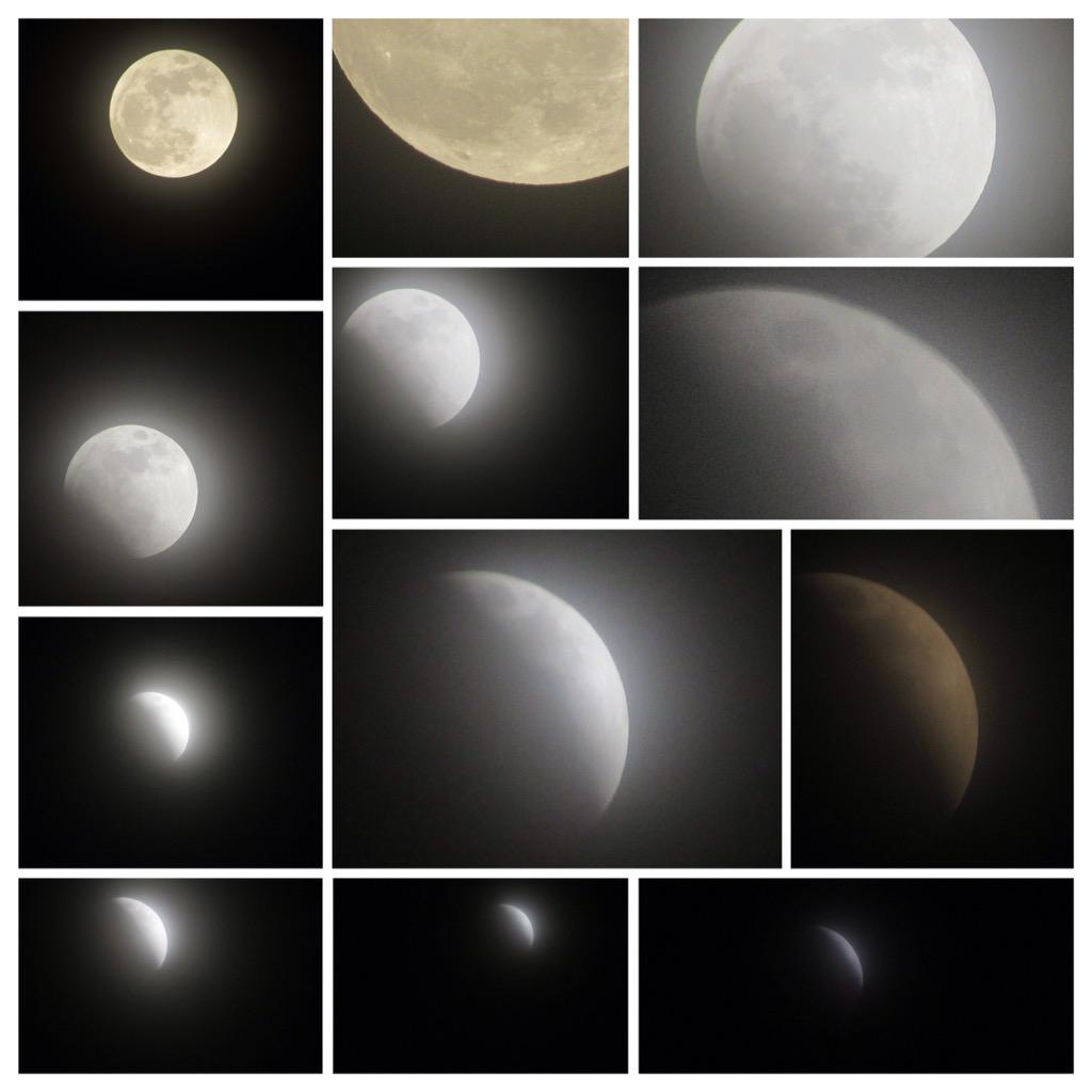 MELI20_30's tweet photo. Ensayando con mi cámara en pleno eclipse lunar. #Eclipselunar http://t.co/O7KOk28qwz