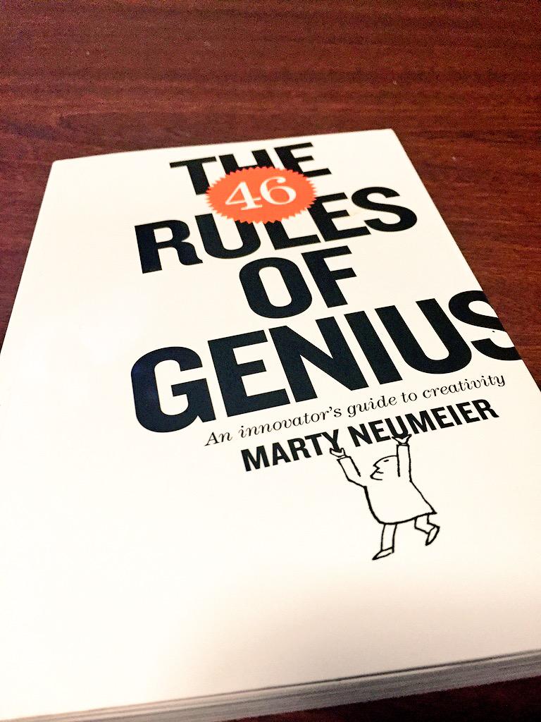 CieraJThomas's tweet photo. "A genius... Is someone who takes creativity to the point of originality." @MARTYneumeier #46Rules #THANKyou !! http://t.co/3QYDkRpRfc