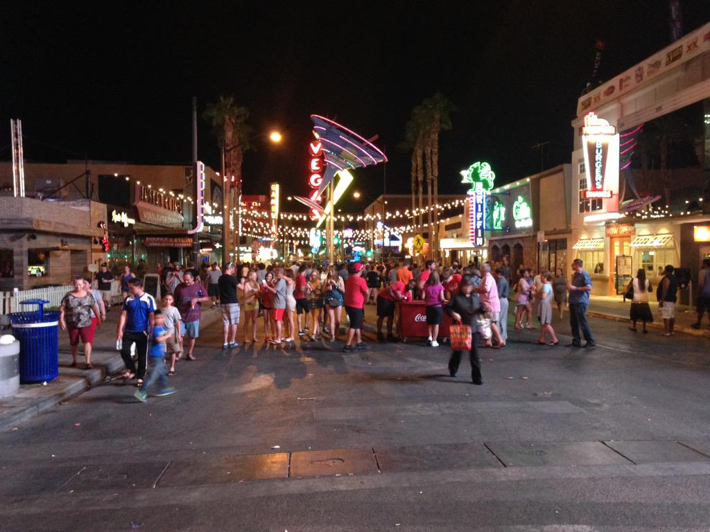 FOX5Photogs's tweet photo. We spoke with local businesses @stripchezze , @SpudShot @TruckUBarbeque on the economic impact of @lifeisbeautiful http://t.co/yw0SYNRQK1