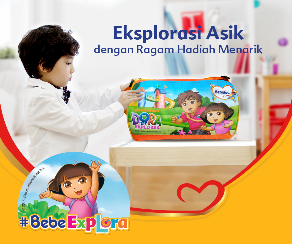 Bebeclub_ID's tweet photo. Yuk upload foto si Kecil dgn tas/pouch Dora. Jgn lp sertakan #BebeExplora . S&amp;K di https://t.co/cAx4KuesS9 http://t.co/SazJRErm0o