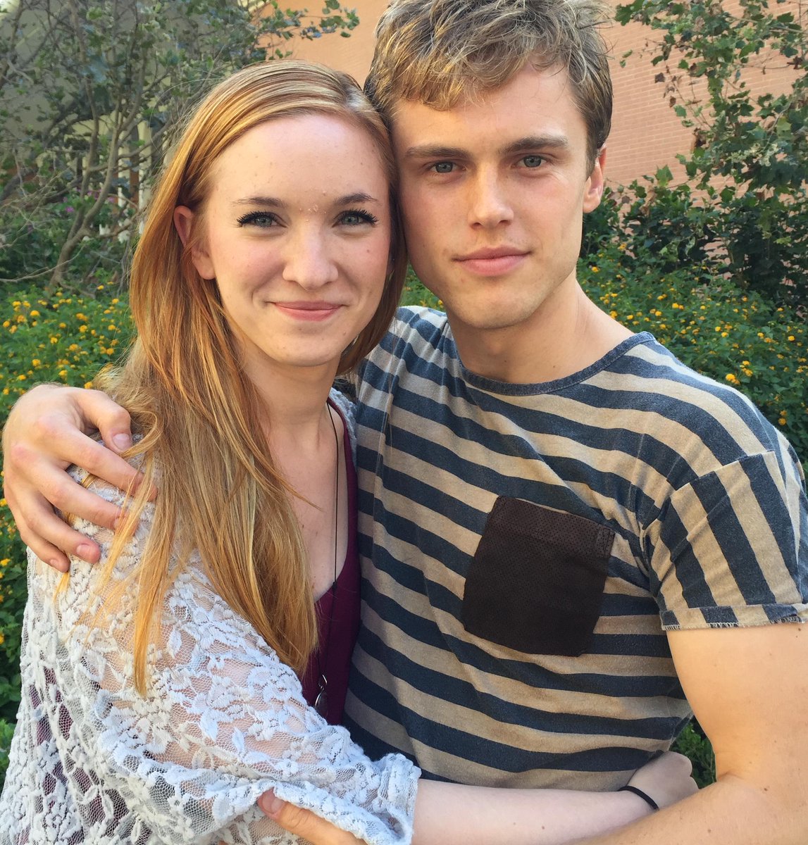 TheHappysMovie's tweet photo. #TheHappys couple! #amandabauer as Tracy and @JackDePew as Mark. #midwesternwholesomeness http://t.co/QkllGXpIub