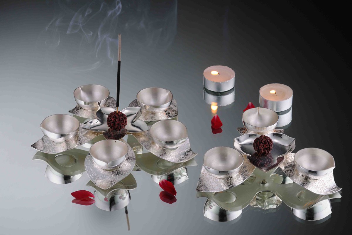 Episode_Home's tweet photo. With approach of Diwali festive season,an exclusive range of traditional silver diyas with beautiful accoutrements. http://t.co/3h5DTOr6ol