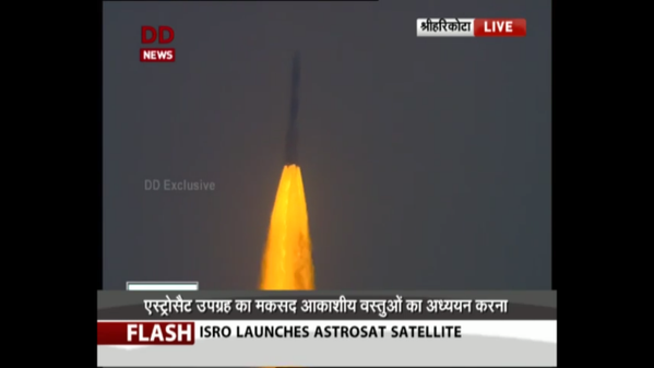 Komal_Indian's tweet image. Successful launch of #PSLV-C30 carrying #Astrosat satellite from Sriharikota
@isro rocks 👏👍😇