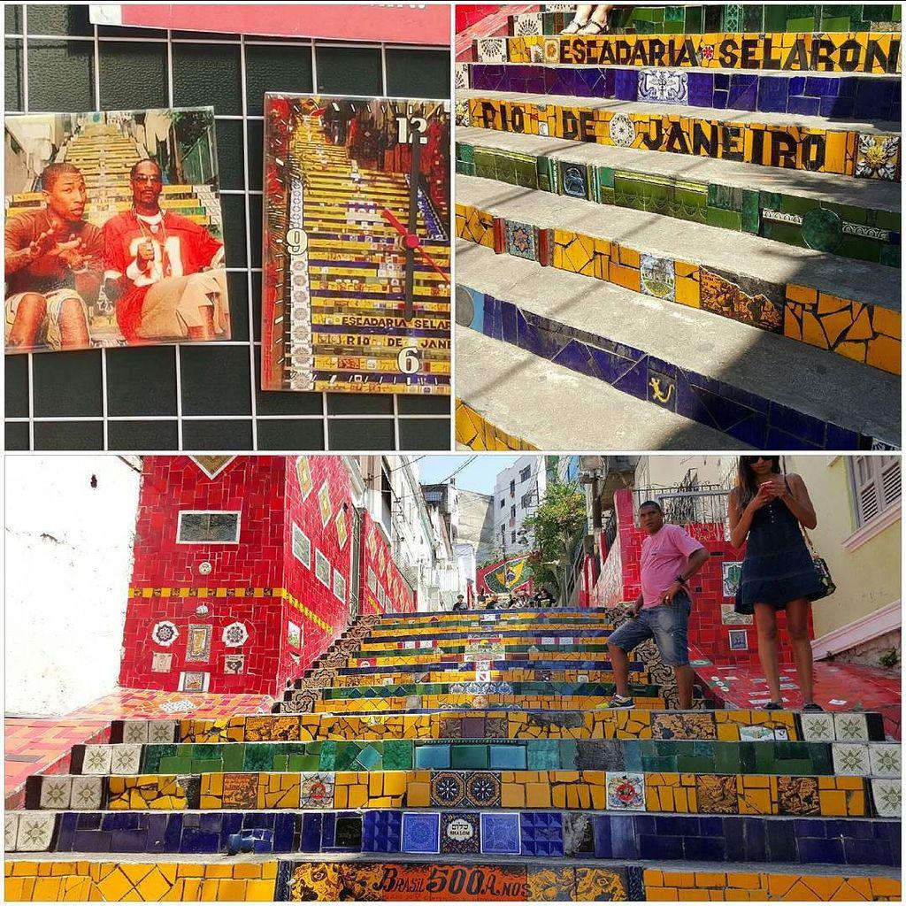 instacopacabana's tweet photo. The famous mosaic Selaron steps in Rio #250steps #tileaddiction #viewfromthefiz #beautiful… http://t.co/3OsNnab82i http://t.co/tBkg6ZyN8i