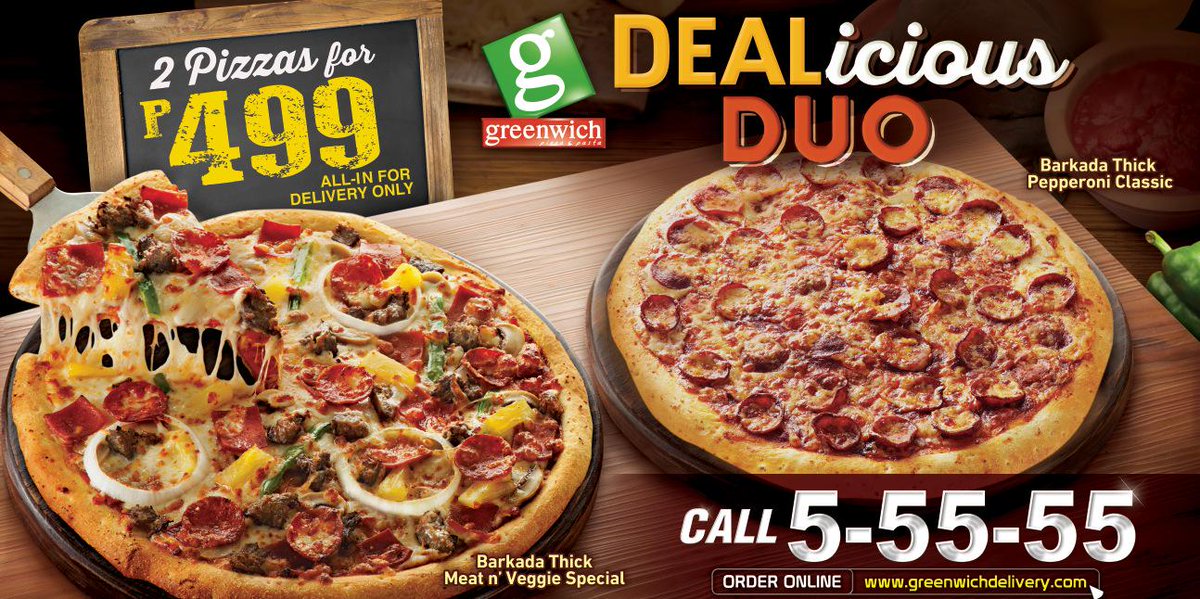 Greenwich Pizza on Twitter &quot;Get this exclusive delivery deal! Check