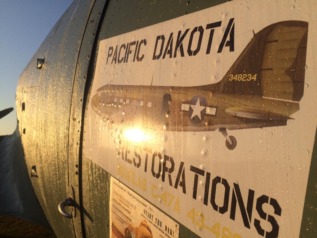 PacificDakota's tweet photo. Some pictures of the C-47 this morning 😄 http://t.co/M0tQDdw6eP
