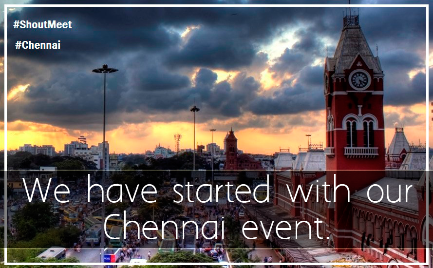 ShoutMeet's tweet photo. Our #Chennai event has started! Let's Roll... #ShoutMeet #Bloggers #Fun #LiveEventUpdates http://t.co/xv8zE0m2nF