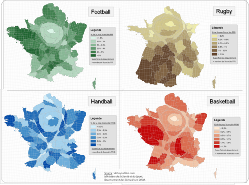 onlmaps's tweet photo. Regional sport popularity in France.. http://t.co/vl9PEgAaRj http://t.co/V31Lr2YhTO