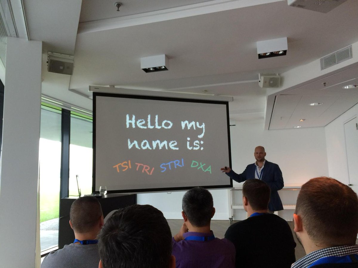 Nivlong's tweet photo. What's in a name...
@djbartk explains the DXA name. #TridionDeveloperSummit http://t.co/ZGi2QJvj4B