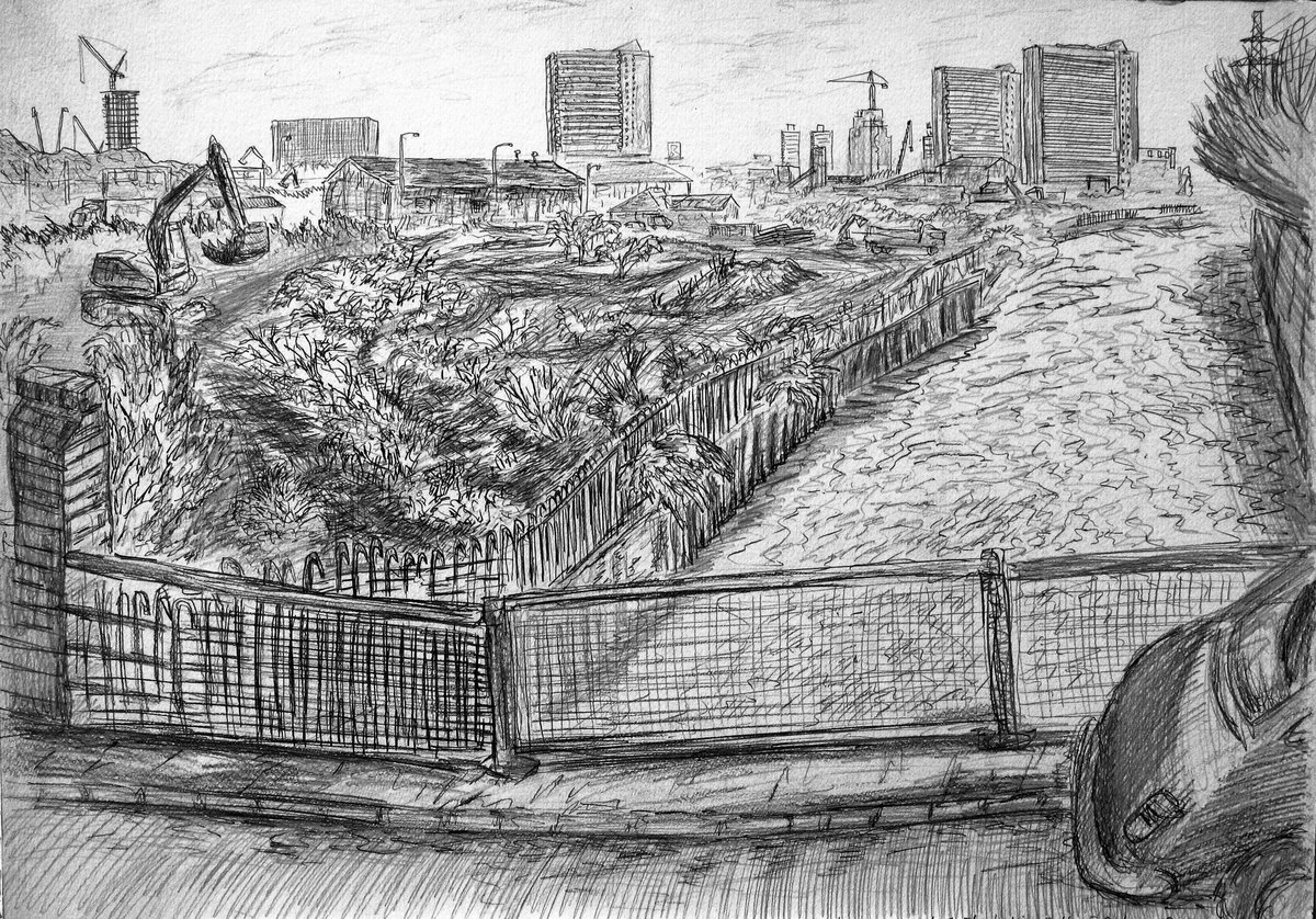 frankcreber's tweet photo. A drawing of the #OlympicPark before the #BlueWall went up-near the former #CarpentersRoad http://t.co/Y6CHbowodh