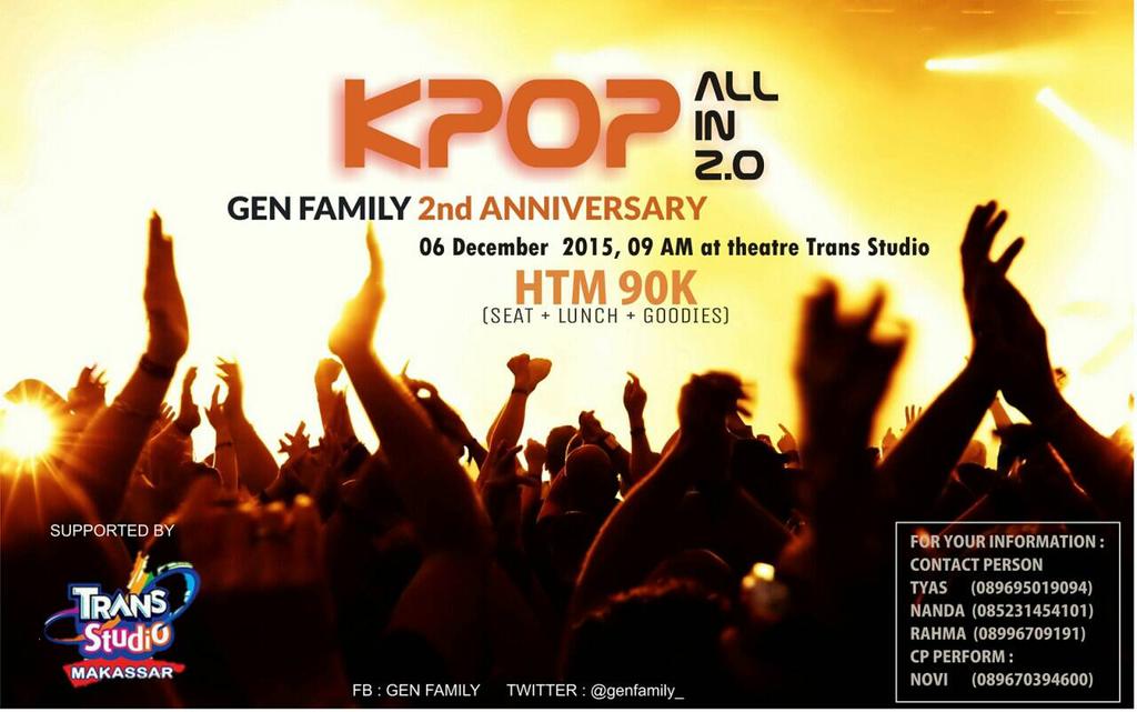 mk_smtown's tweet photo. @changkiss Join with us. "KPOP ALL IN 2.0 | GEN FAMILY 2nd ANNIVERSARY". For more info pls check our favorites :) http://t.co/bV3GYo1SkD