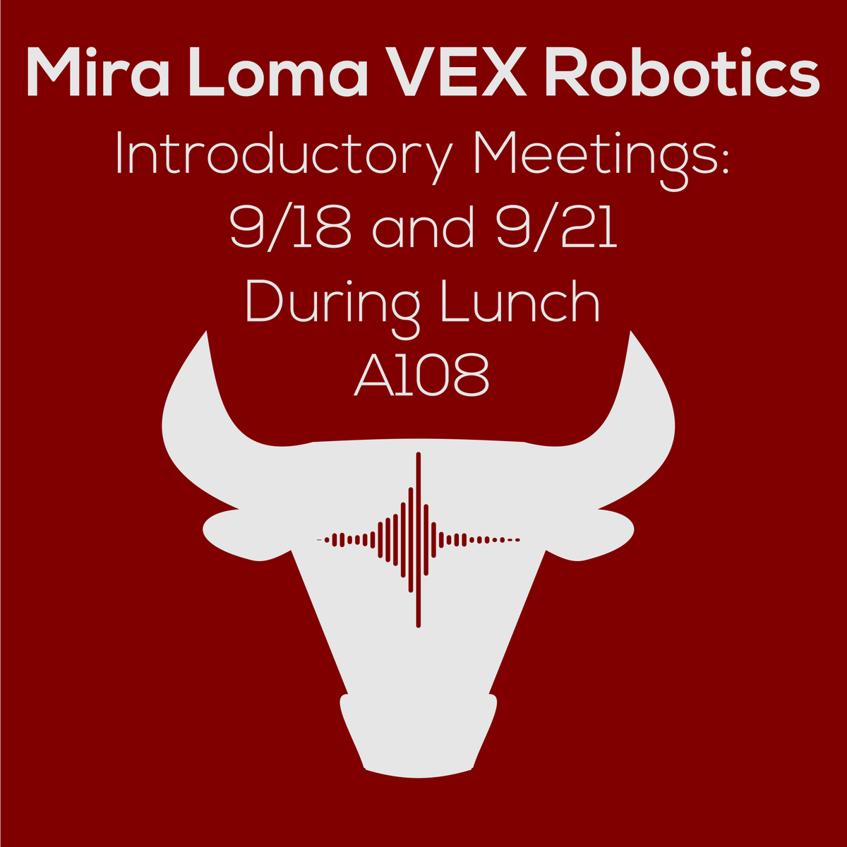 MLHSRobotics's tweet photo. If you are interested in trying out for the team, please show up to one of the informational meetings during lunch! http://t.co/HDvnMbJVLc